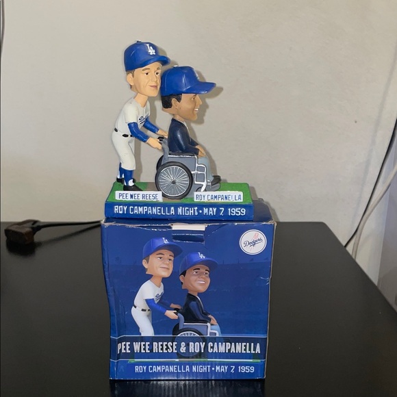 Los Angeles Dodgers Other - Pee Wee Reese & Roy Campanella Collectible Bobblehead - Blue and White